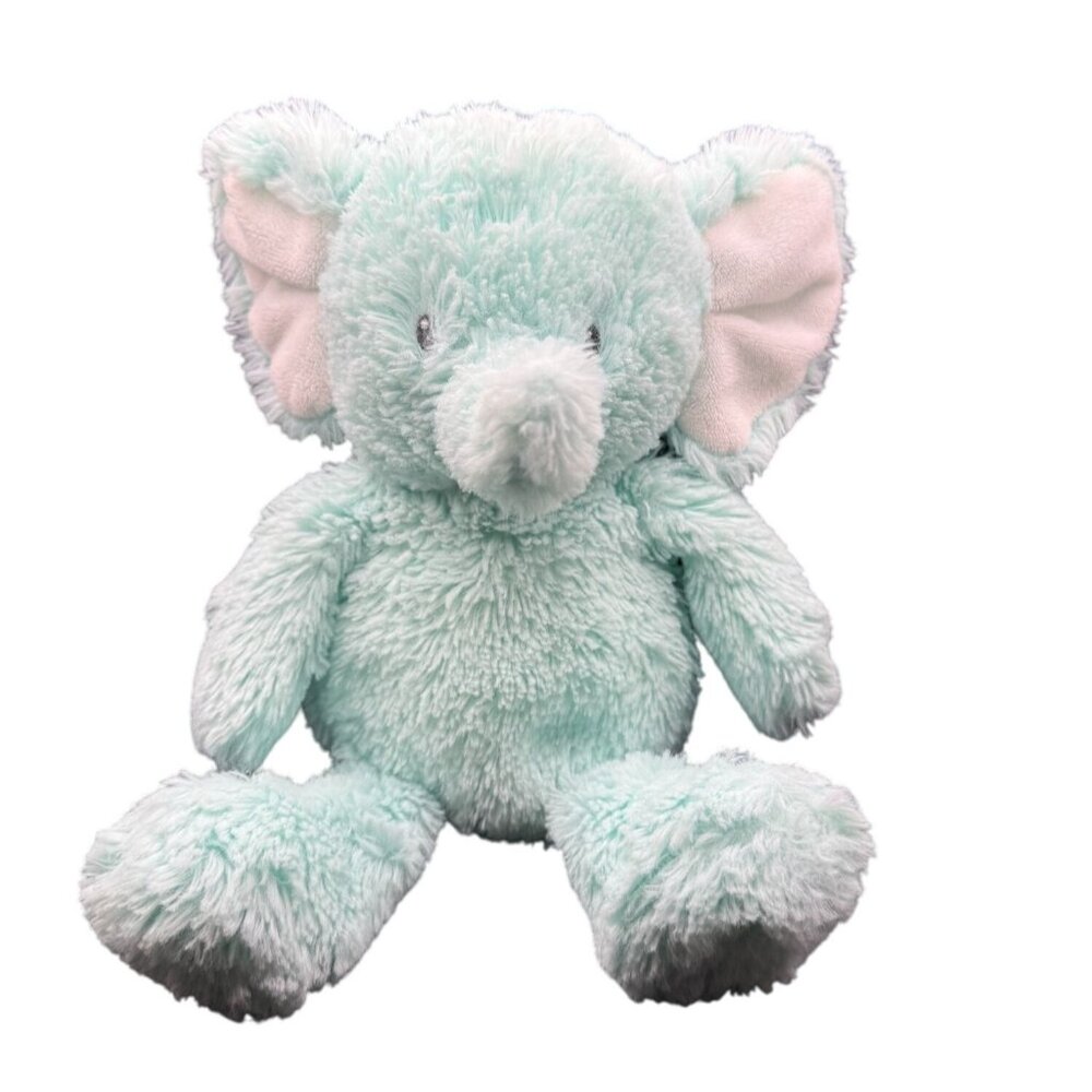 Carter's Blue Elephant Plush Stuffed‎ Animal Lovey 10 inch Embroidered Eyes 2017